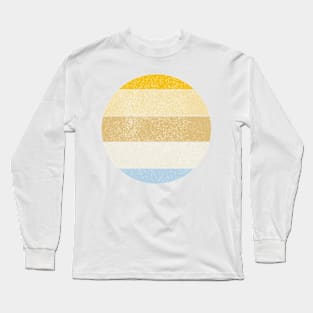 Abstract Pastel Vintage Beachy Inspired Sunset Long Sleeve T-Shirt